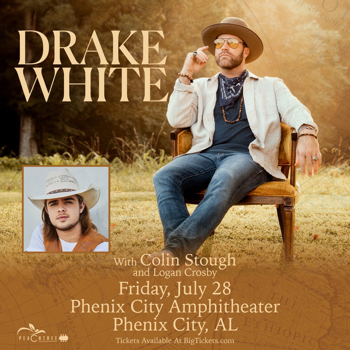 Got 2 new shows for y'all! 

July 28 - Phenix City, AL with <a href="/DrakeWhite/">Drake White</a> 
Sept. 2 - Fort Worth, TX with <a href="/BullBandBarrels/">Bulls, Bands, and Barrels</a> &amp; <a href="/TUsreymusic/">TannerUsrey</a> 

Tickets/pre-sale link available in my bio 🤘