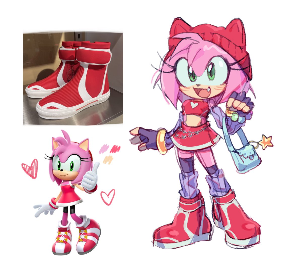 late AGAIN but I'm always on that Amy fashion agenda so here she is!

#amyrose #sonicthehedgehog