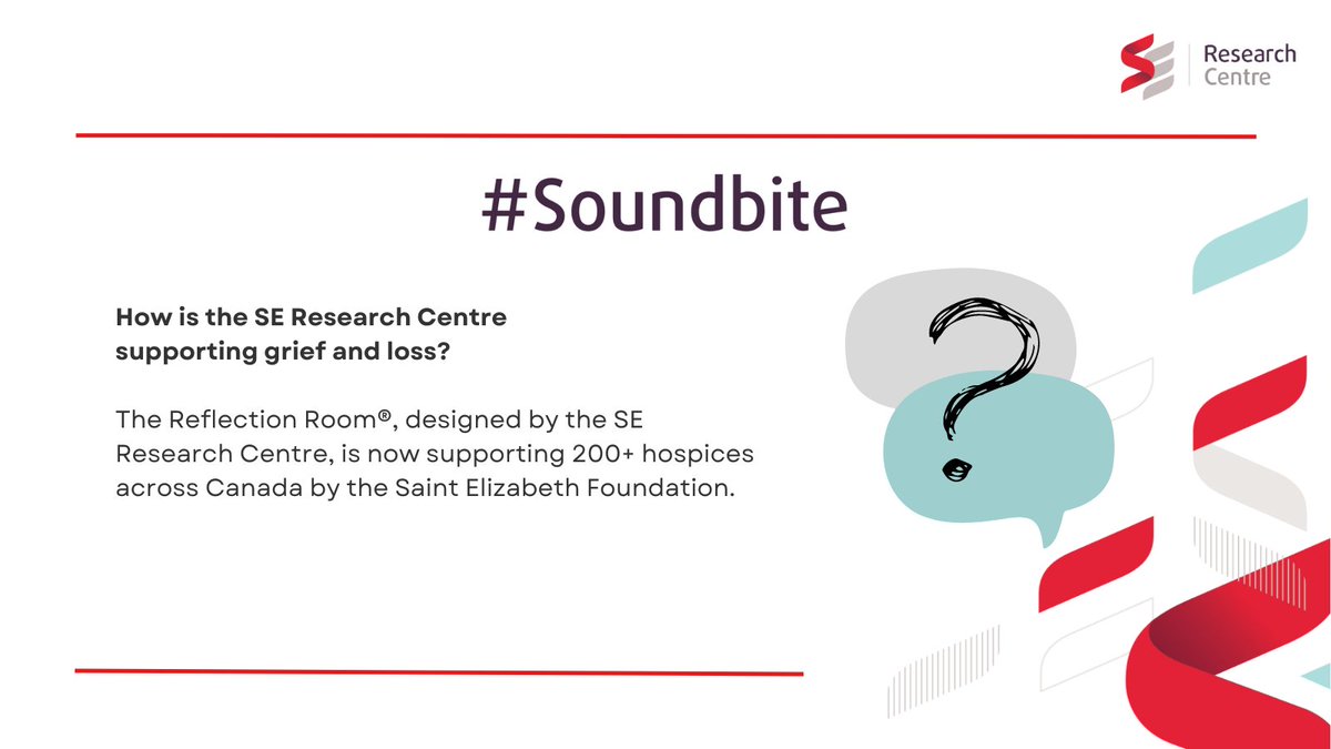 SEHCResearch's tweet photo. How is @SEHCResearch supporting #grief &amp; loss? The Reflection Room® is now supporting 200+ hospices across Canada by the @StElizFdn.

Visit🔗: https://t.co/usjjm9EHwP
Learn more about the project🔍: https://t.co/sMU11IIF4q

#ResearchSoundbites #ReflectionRoom https://t.co/qxwg6psTra