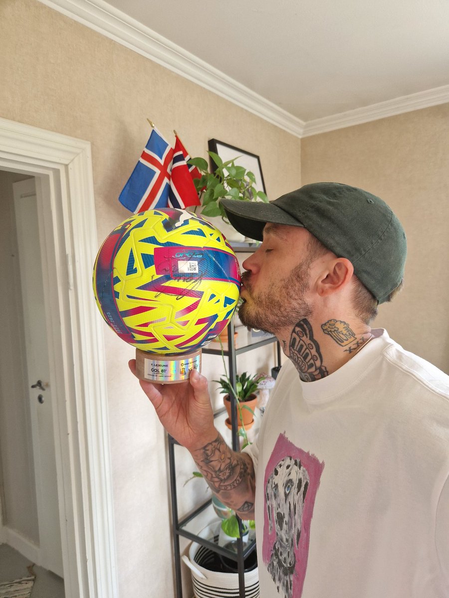 StigArk's tweet photo. Thank you so much for the opportunity to be part of history and win a signed goal scoring ball from La-liga!

@golball_  #win #golball https://t.co/1bwVpX5m49