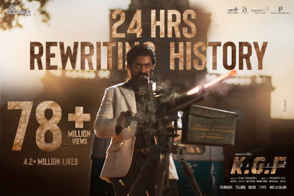 #Salaar is coming to smash #KGF2 Teaser 78M+Views & 4.2M+Likes Record in 24hrs (5langauges)💥🔥