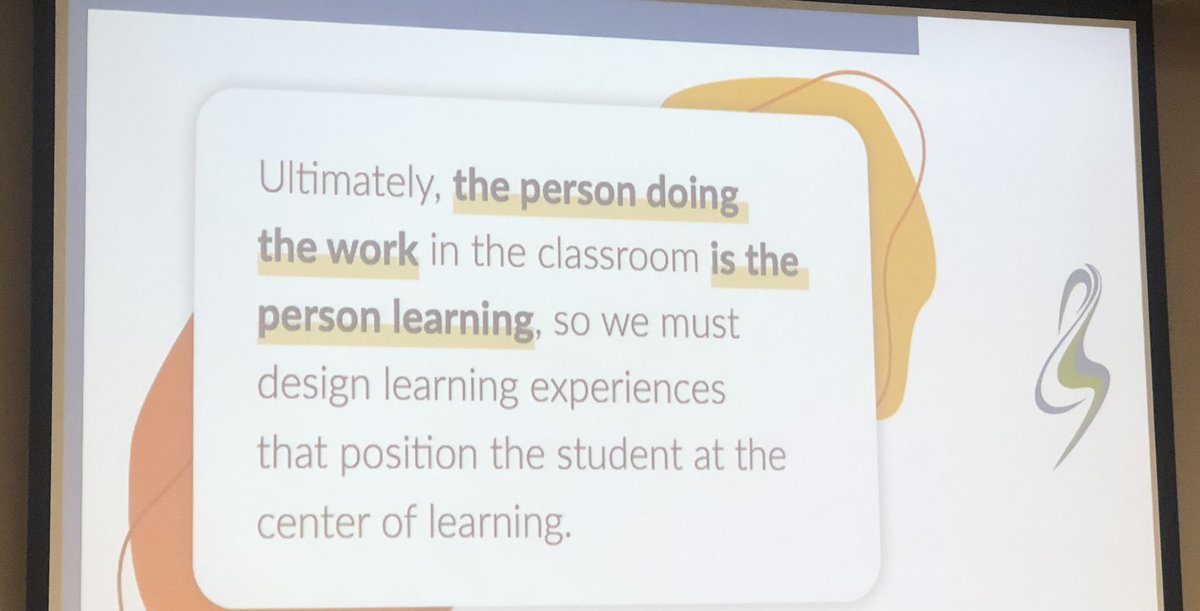 antwilliamson's tweet photo. Intentional planning of stations changes who is doing the work so learning is in the right role. #grrecky #d4e2023 @CassieZenner https://t.co/dCdWpGb0nD