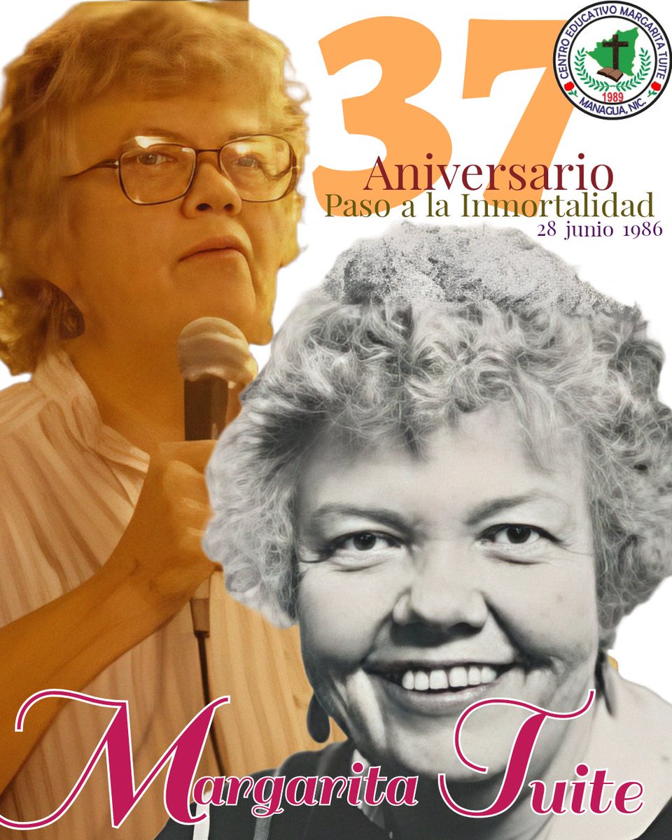 Hoy conmemoramos 37 años del paso a la inmortalidad de nuestra hermana Margarita Tuite, gran defensora de los derechos humanos, la igualdad, los derechos de las mujeres en la iglesia catolica, etc.. ‼️Honor y Gloria a Margarita Tuite‼️