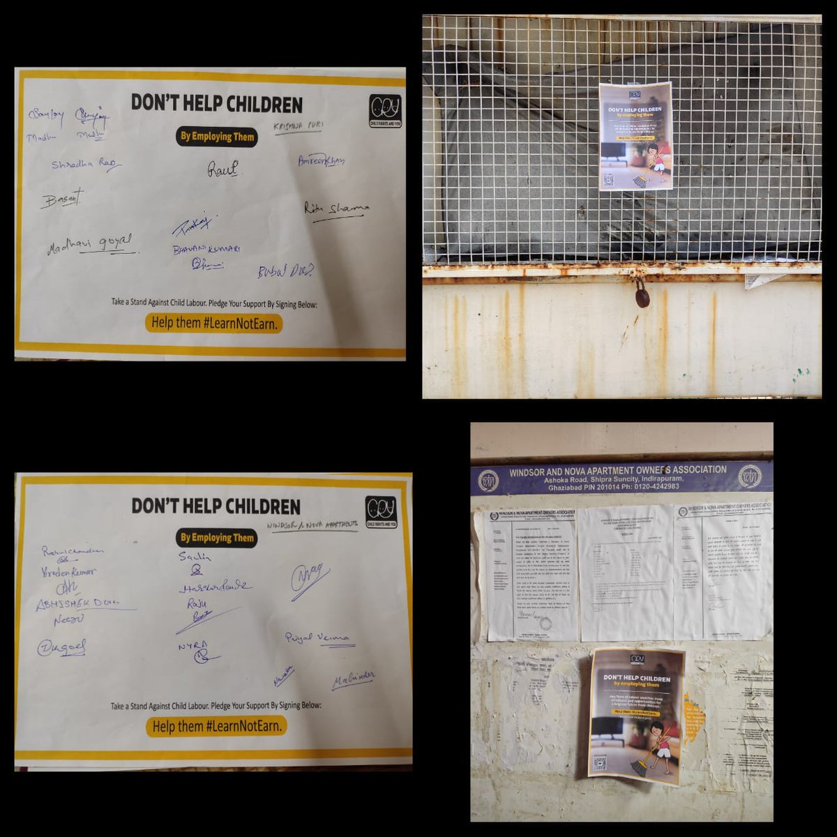 nascentbyrumish's tweet photo. These societies and their members have taken the pledge to not hire children as domestic help. Have you?
@CRYINDIA
#SayNoToChildLabour
#NoChildLabour
#ChildLabourEndsChildhood
#SayNoToChildLabour
#AntiChildLabourDay
#LearnNotEarn
#StandAgainstChildLabour
#ChildLabourFree https://t.co/qh0KTtvNYV