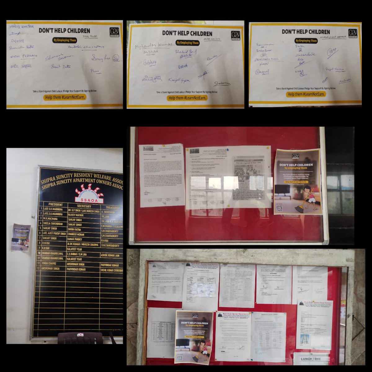 nascentbyrumish's tweet photo. These societies and their members have taken the pledge to not hire children as domestic help. Have you?
@CRYINDIA
#SayNoToChildLabour
#NoChildLabour
#ChildLabourEndsChildhood
#SayNoToChildLabour
#AntiChildLabourDay
#LearnNotEarn
#StandAgainstChildLabour
#ChildLabourFree https://t.co/qh0KTtvNYV