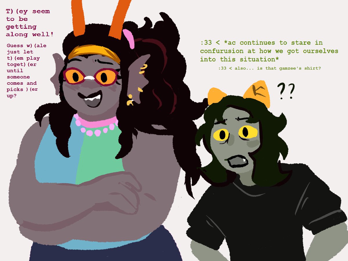 fakifefnep's tweet photo. Day 70
@CocoNitram_M (@DailyGamtav) may be still lost in the dailyverse, but atleast Aridae has someone to hangout with today! https://t.co/xu8bO398Ed