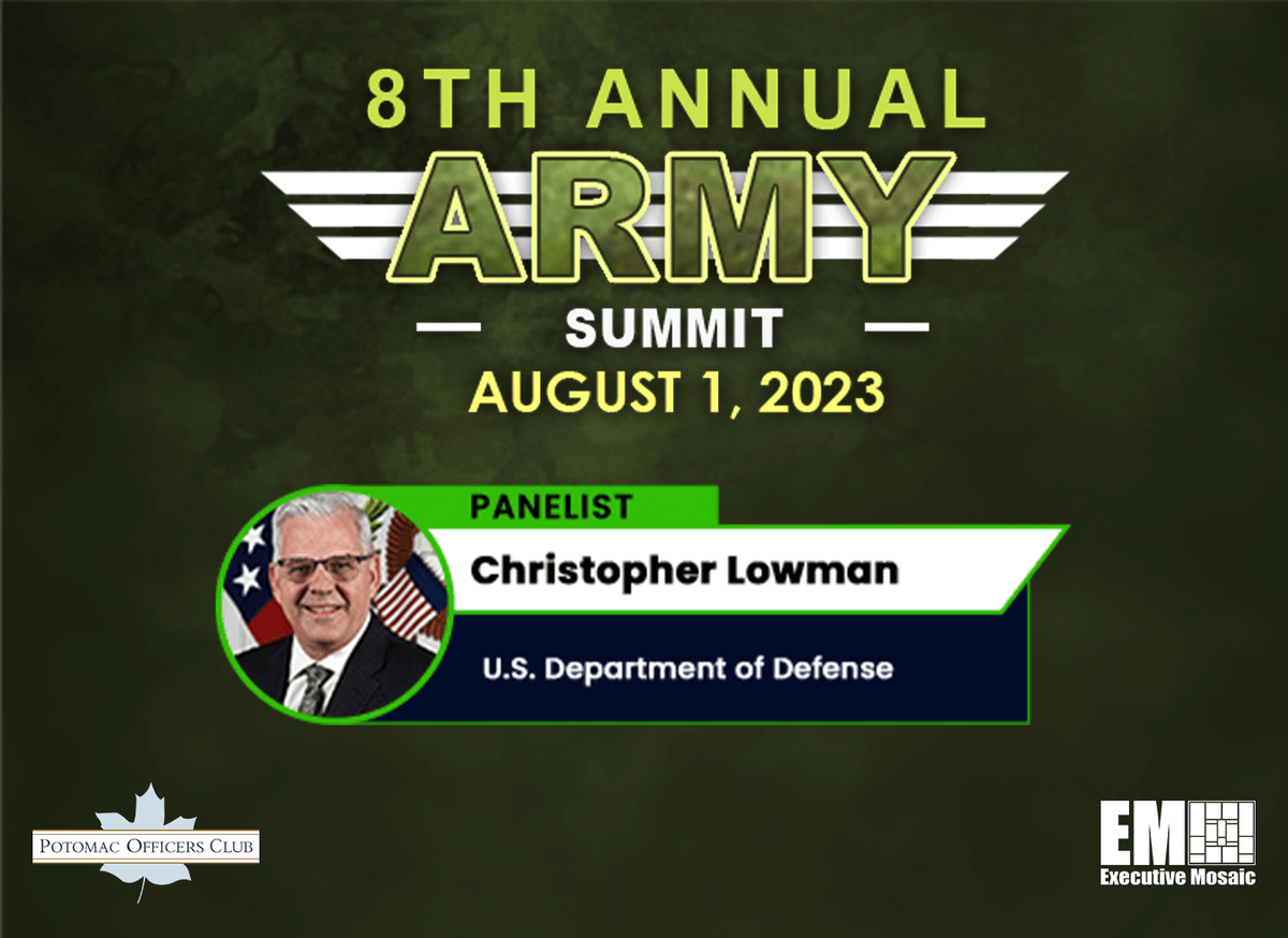 We are pleased that Christopher Lowman of the @DeptofDefense has joined the 'How to Ensure Mission Success in the Modern Battlefield' panel at the 8th Army Summit on Aug. 1st!
Register: events.executivemosaic.com/poc/nicole/poc…
#POCarmy8
@LeidosInc
@SysteconUS
@UltraElec_Group
@BoozAllen
@awscloud