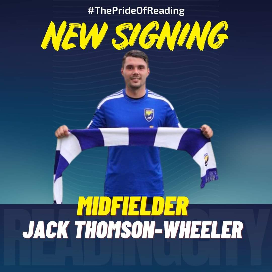 ✍️ #WelcomeJack | Reading City Football Club is delighted to announce that <a href="/JThomoW/">Jack Thomson-Wheeler</a> has put pen-to-paper to become our second summer signing.

He joins from <a href="/BedfontFC/">Bedfont FC</a> but is best known for his time <a href="/Binfieldfc/">Binfield FC</a> which saw him play in the #FAVase
 media-readingcityfc.co.uk/post/thomson-w…