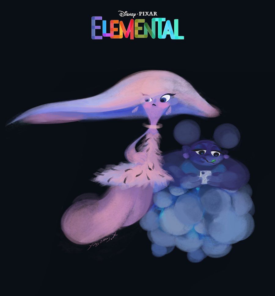 #Elemental  Exploration for the early-stage air people.During this phase, there were no limitations on the design, allowing me to freely imagine and create. I absolutely loved working during this period!