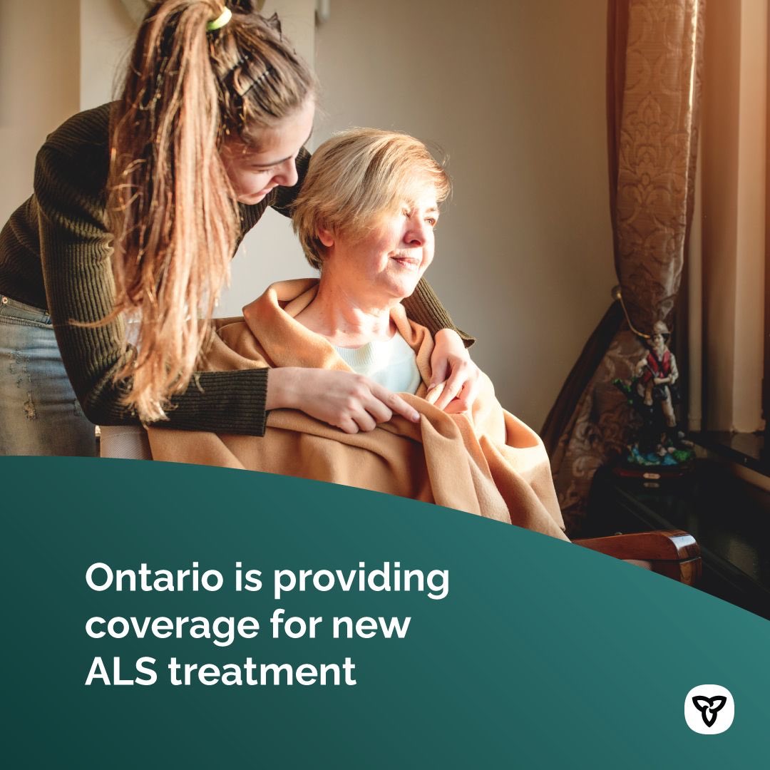 MichaelFordTO's tweet photo. Albrioza, a new and innovative treatment for those living with ALS, is being funded through the Ontario Drug Benefit Program’s Exceptional Access Program.
Ontario is proud to be the first province in Canada to publicly fund this treatment. #ALSmonth
https://t.co/hM6fRHp2lT https://t.co/Vzf5S7jX9w