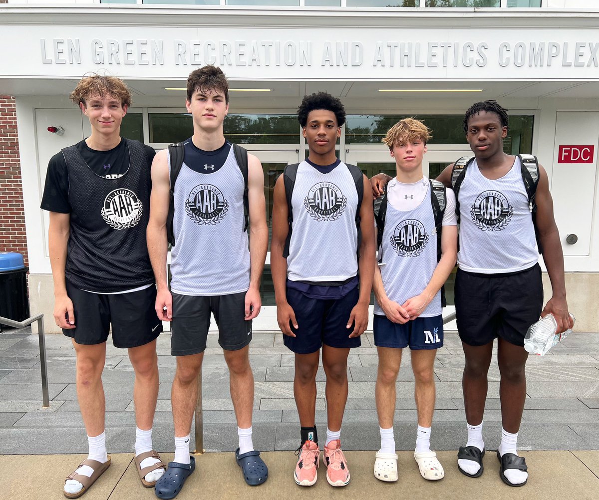 These guys had a great time at @allacademicbb camp this week and had the opportunity to play in front of some of the best academic colleges in the country #GoSMLions