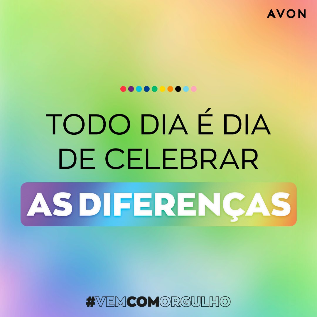 AvonBR's tweet photo. E o melhor jeito de celebrar as diferenças
é lutando por igualdade.
Para que todas as pessoas, independentemente de suas orientações, tenham os mesmos direitos e as mesmas oportunidades.
#VemComOrgulho 🏳️🌈 ✊ https://t.co/orUHNzQnEU