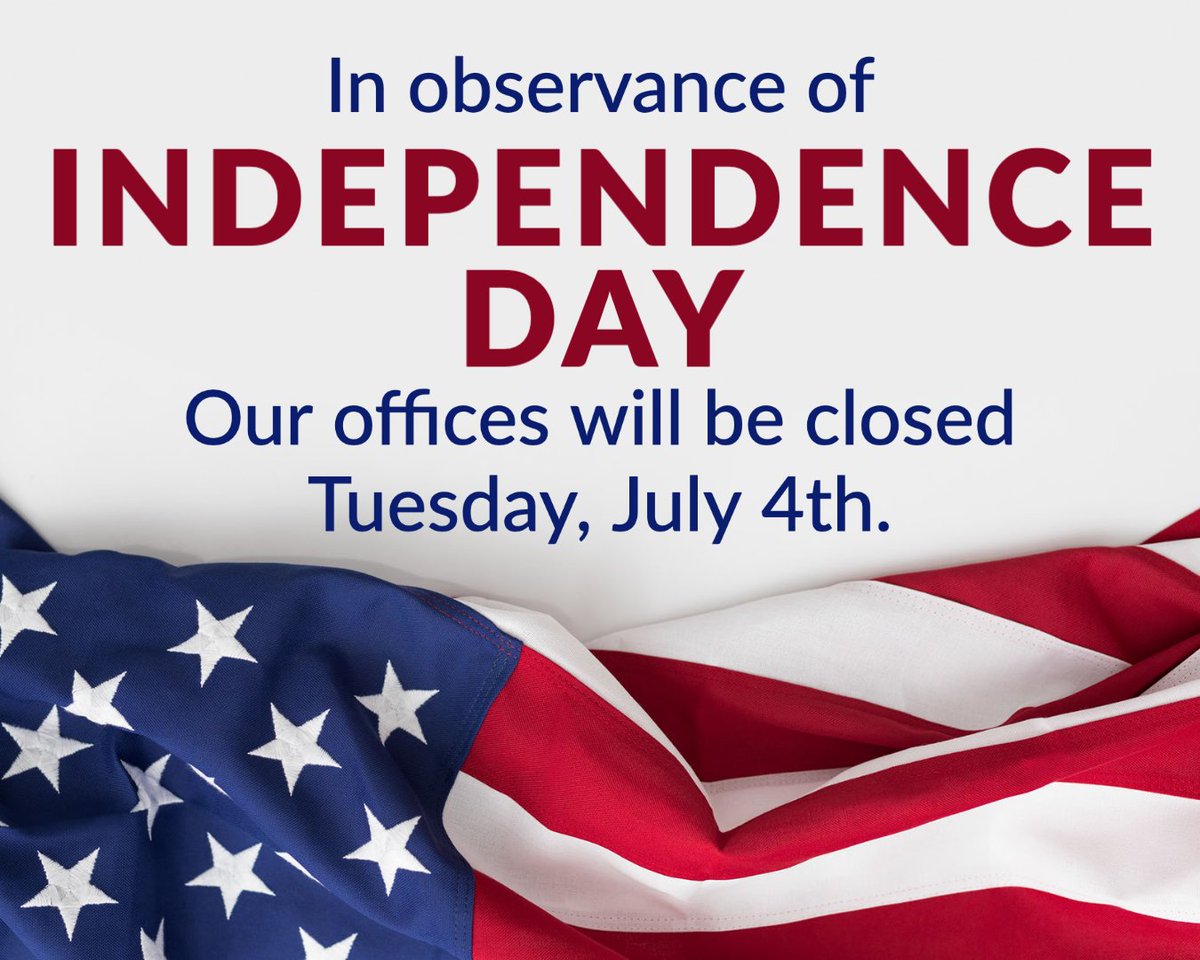Independence Day is this Tuesday, July 4. In observance, our offices at Tools for Life will be closed. We will be open for our normal business hours on Wednesday, July 5.

Thank you!