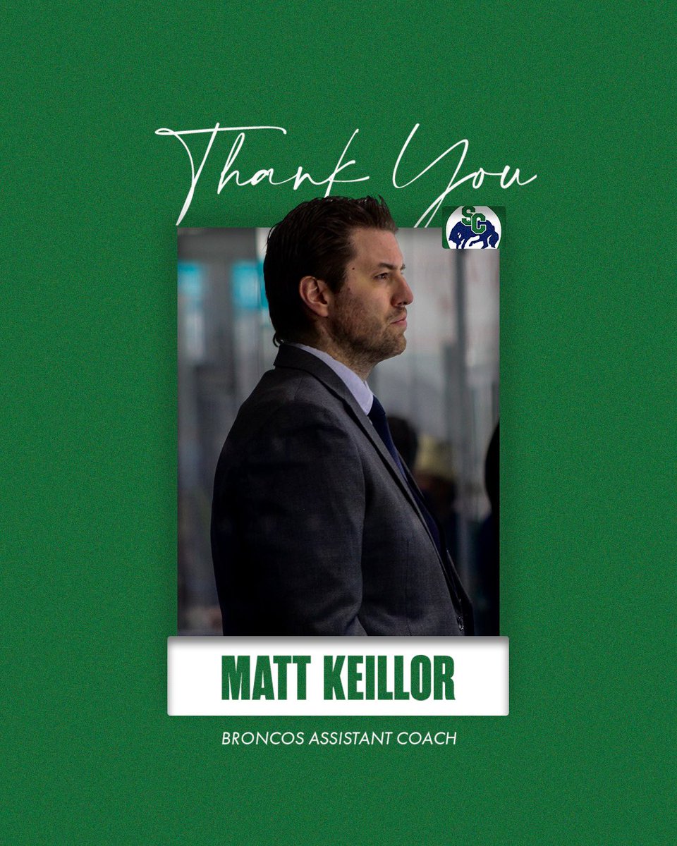 Swift Current Broncos (@scbroncos) on Twitter photo We would like to congratulate Matt Keillor on his new role as Director of Hockey Operations for <a href="/nwcaahockey/">NWCAA</a>.
Thank you for your efforts over the last two Broncos seasons! We would like to congratulate Matt Keillor on his new role as Director of Hockey Operations for <a href="/nwcaahockey/">NWCAA</a>.
Thank you for your efforts over the last two Broncos seasons!