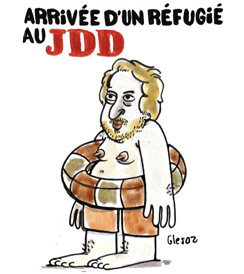 Mon dessin pour marge cette semaine ! Soutien au @leJDD #dessindepresse #humour #satire #jdd #beurk #extremedroite