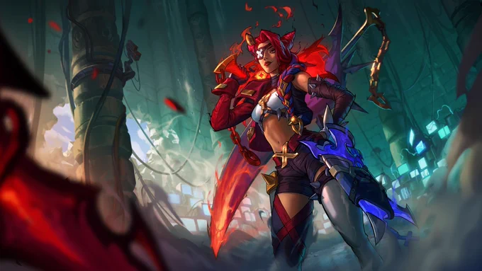 Soul Fighter Samira lvl 1: A stylish daredevil and thrill-seeking bounty hunter, Samira's abundant soul power has caught the interest of the God's Eye-but Samira has plans of her own. She is chasing after her biggest mark  Viego