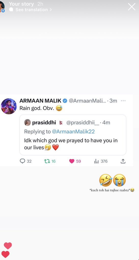 prasiddhii__'s tweet photo. I wonder what did my no armaanian friends understood from this😭😭😭 https://t.co/wABJGzwckE