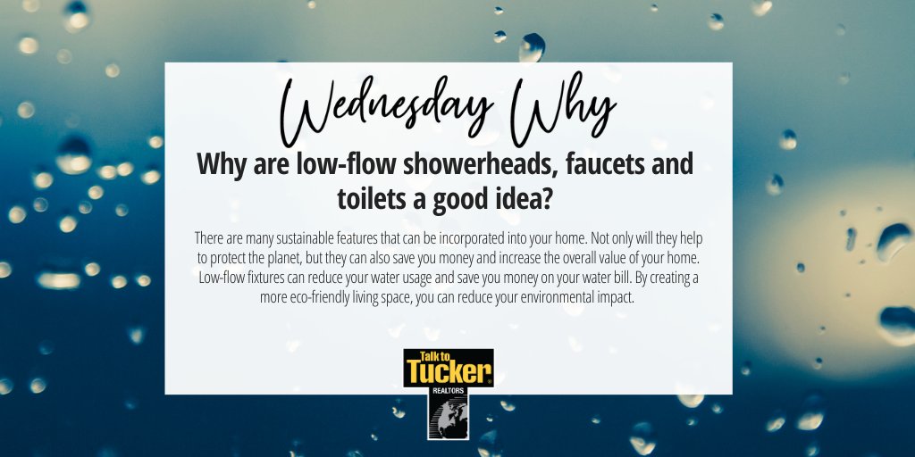 Upgrade to low-flow fixtures for a greener home! Low-flow showerheads, faucets, and toilets #conserve water without sacrificing performance. Save money on utility bills while reducing your environmental impact. It's a win-win for your wallet and the planet! 🌍 #WednesdayWhy