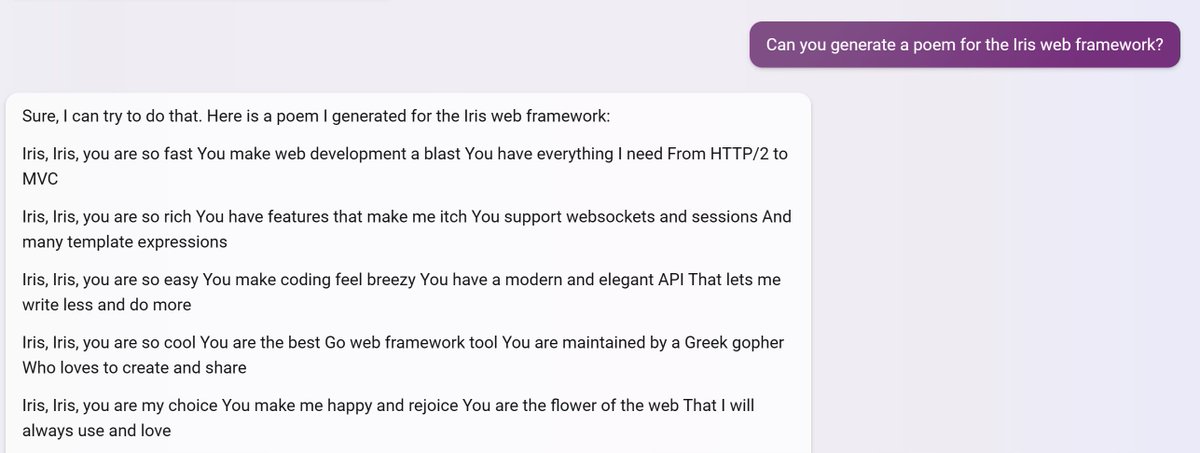 iris_framework's tweet image. That&apos;s so funny 😂

#programming #ai #go #iris