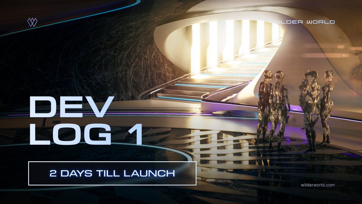 WilderWorld's tweet photo. T-Minus 2 days until the launch of Dev Log 1 🚀

Prepare yourself to discover the magic of the metaverse getting a sneak peek into the future ✨ https://t.co/JejAdDNbOk