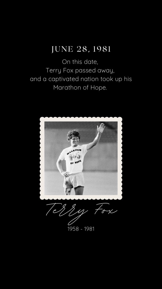 Although we miss his unbreakable spirit, we keep on running. For Terry. For all of us 💙 #TerryFoxRun2023 #DearTerry