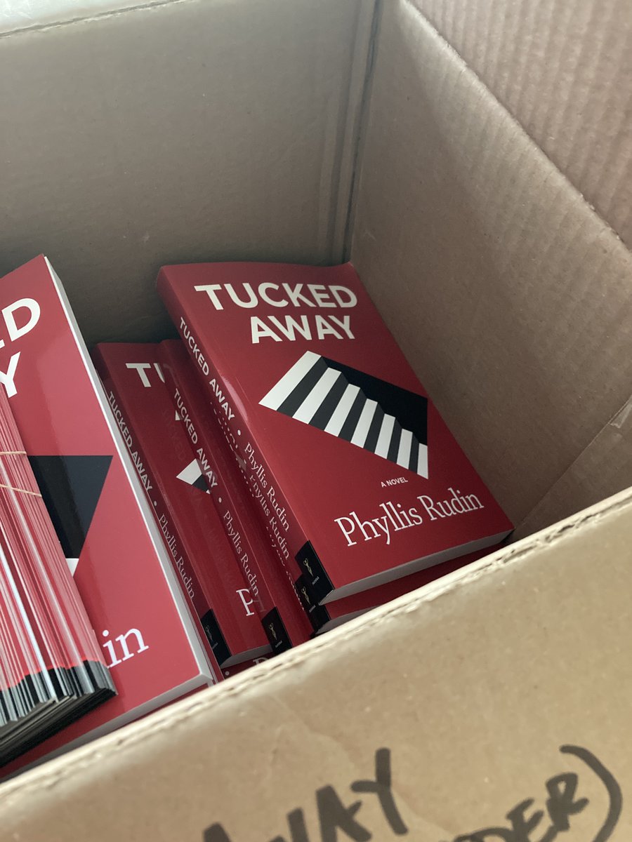 Look what landed on my doorstep - my box of books from the publisher! Tucked Away, my latest, is a novel rooted in Montreal's Underground City. #PhyllisRudin #InannaPub #TuckedAway #MontrealUndergroundCity #MontrealRESO #Montreal