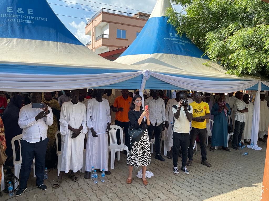 Grateful to the Turkish Ambassador to South Sudan, H.E Amb. Mutaf &amp; Mr. Bayatli of the Turkish Red Crescent for distributing 3 tons of meat to 600 refugees &amp; host community families in Juba this Eid Al Adha. Thank you for your generosity!

Eid Mubarak to all!