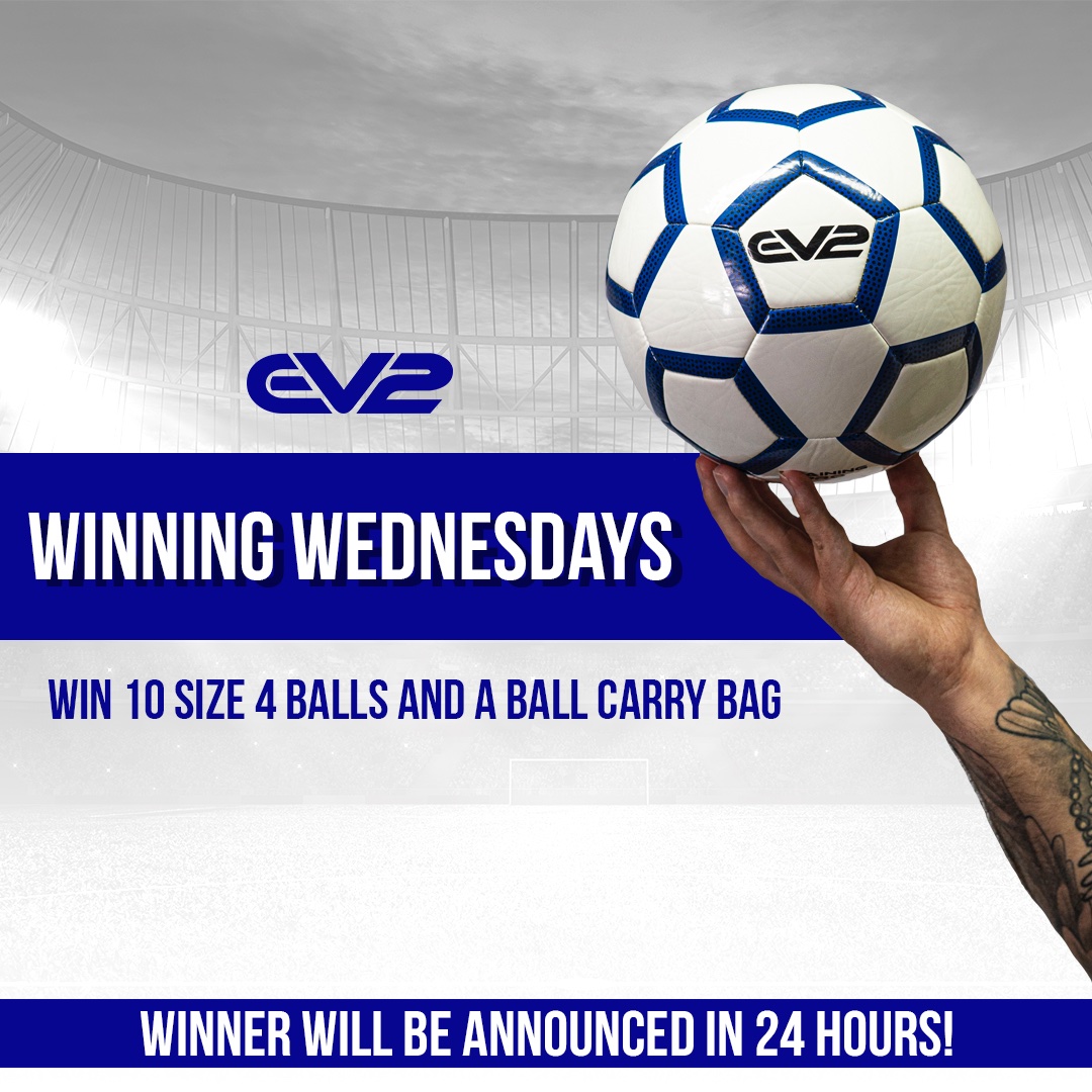WINNING WEDNESDAYS 🥳

We're giving you the chance to win 10 footballs and a carry bag! ⚽️

All you have to do to enter is:

👍 Like 
🔁 Retweet
🤝 Follow
💬 Tag your team

You have only 24 hours to enter before the winner is announced tomorrow!

#EV2 | #Football