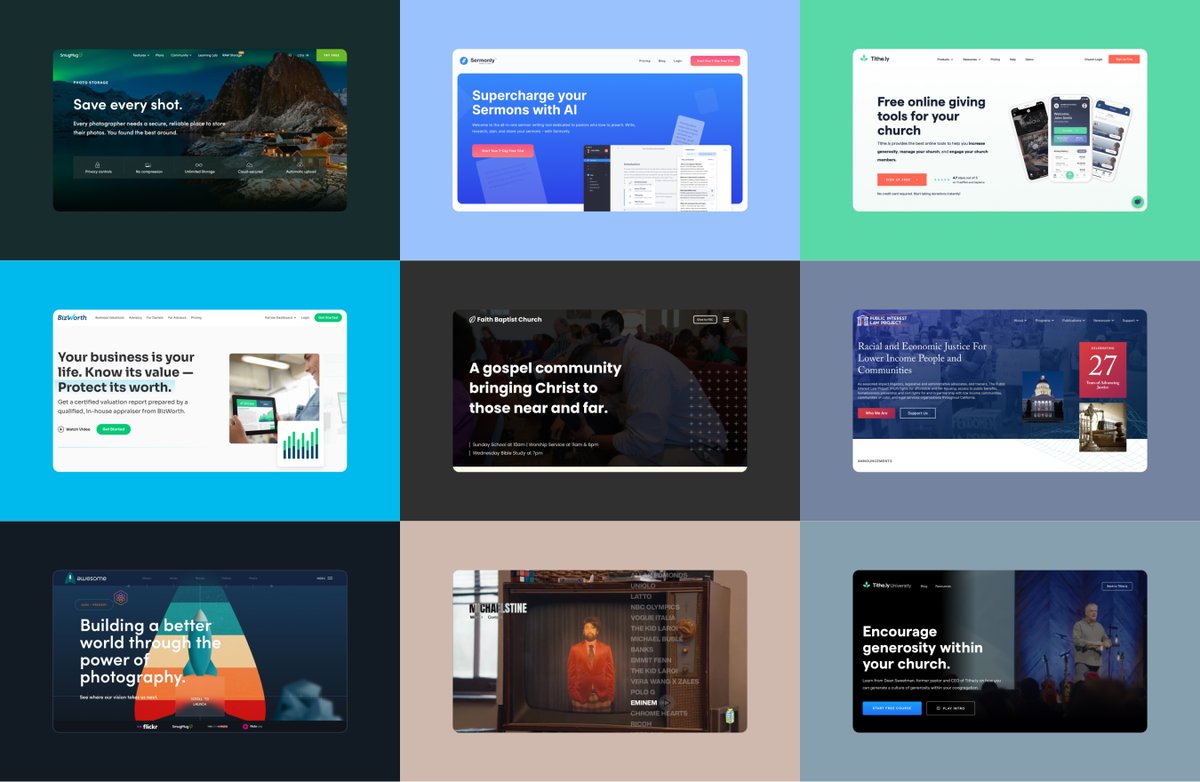 A thread of websites we've designed and developed at <a href="/TeamUnfinished/">UNFINISHED</a> 
👇