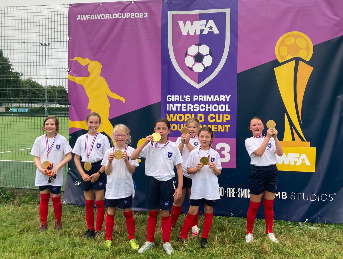 HandforthGrange's tweet photo. The year 4 football team played superbly this evening in the World Cup Tournament. Winning all their group stage matches to get through to the semi final. Well done 👏 @wfa2001 https://t.co/w0gcbHChn2