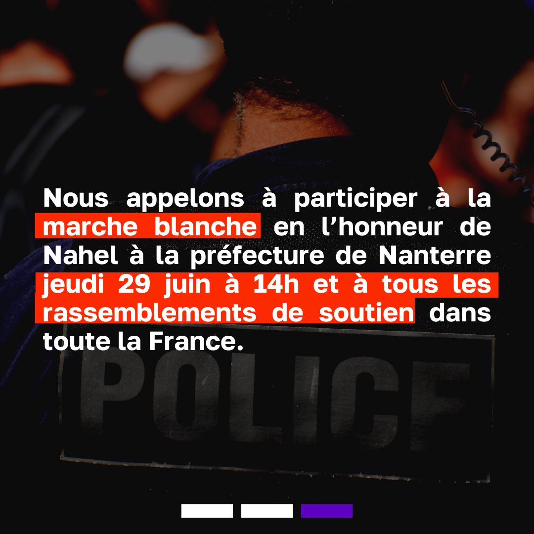 L'Union Étudiante condamne l'assassinat de Nahel, 17 ans, tué par la police. De Pasqua à Darmanin : aujourd'hui, comme hier, la #PoliceTue 
Nous demandons justice pour Nahel et ses proches.
Nous appelons à participer à tous les rassemblements de soutien dans toute la France.