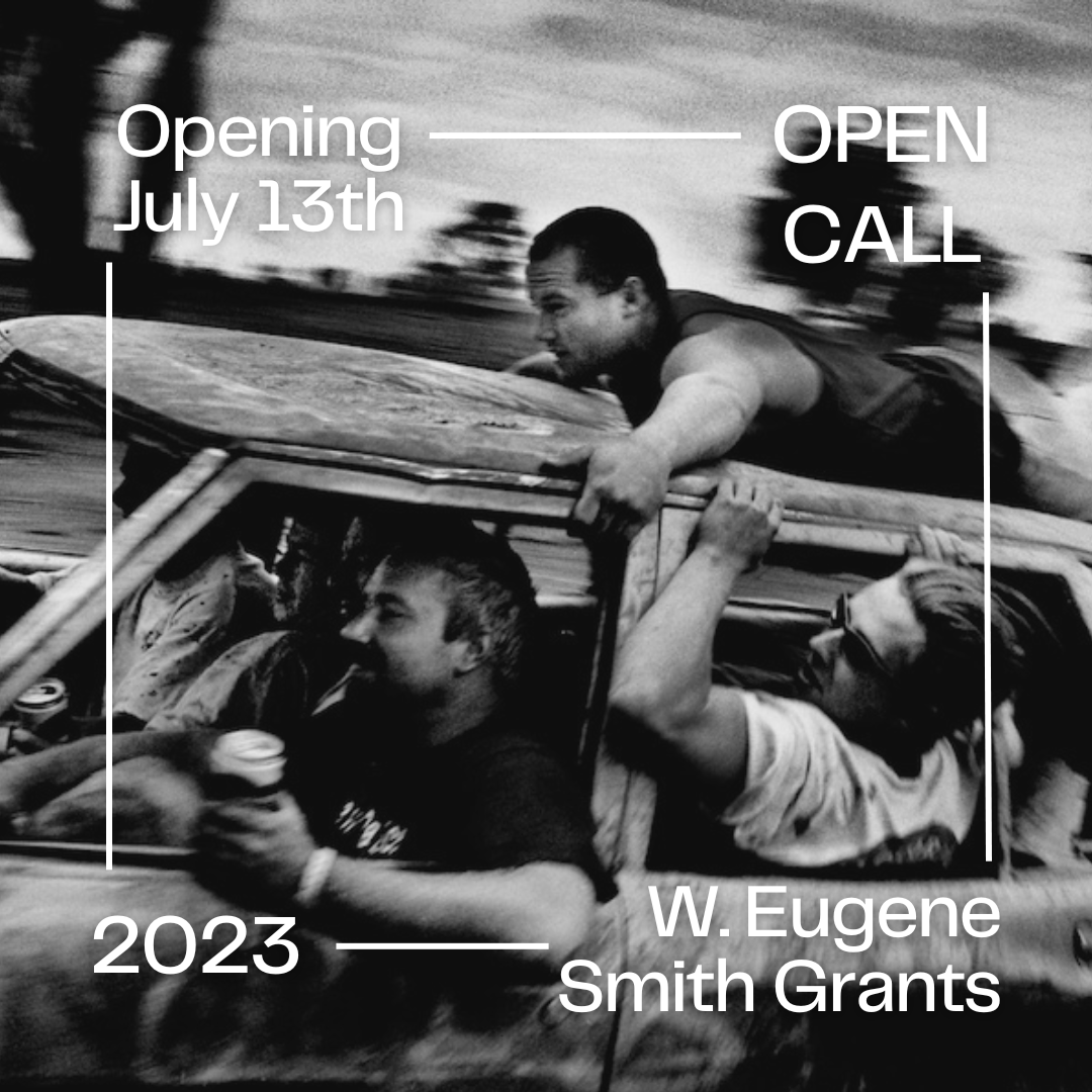 Thanks to our generous supporters, the 2023 W. Eugene Smith grant cycle will open for submissions on July 18th! We are so grateful for your support and so excited to see your applications this year. 

Image by Trent Parke, 2003 W. Eugene Smith Fund Grant Recipient.