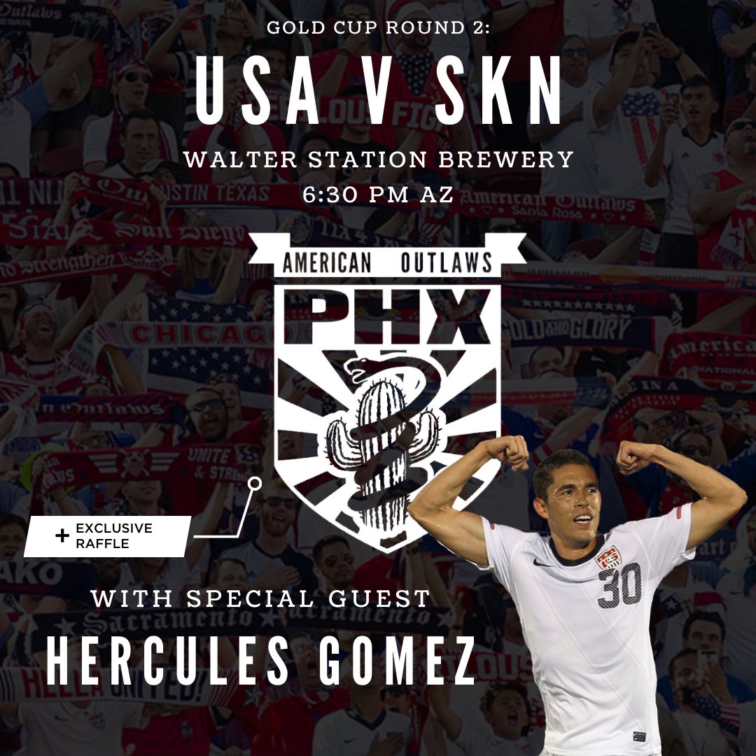 You know the best place in the valley to watch @ussoccer, now let’s show @herculezg what’s up! #AOPHX