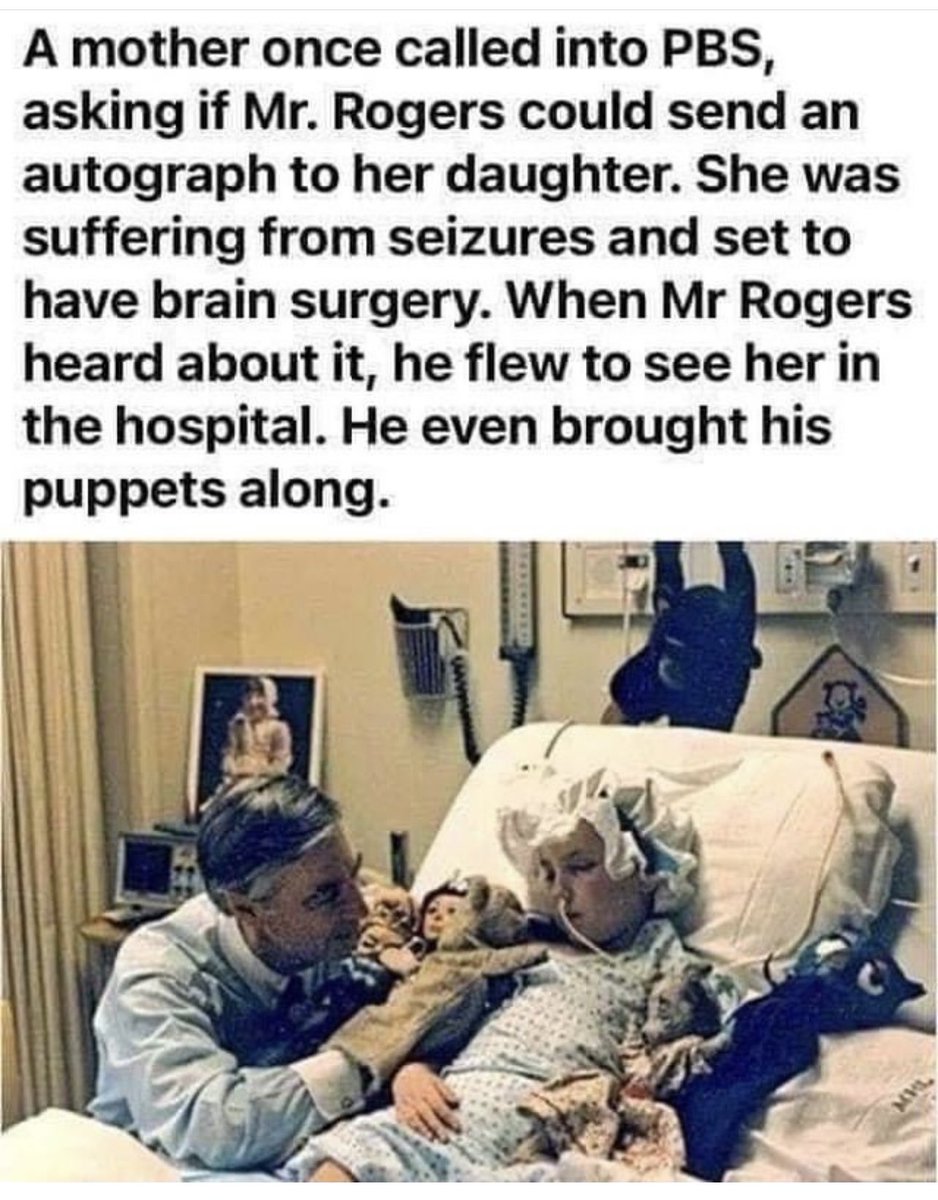 We never deserved Mr Rogers