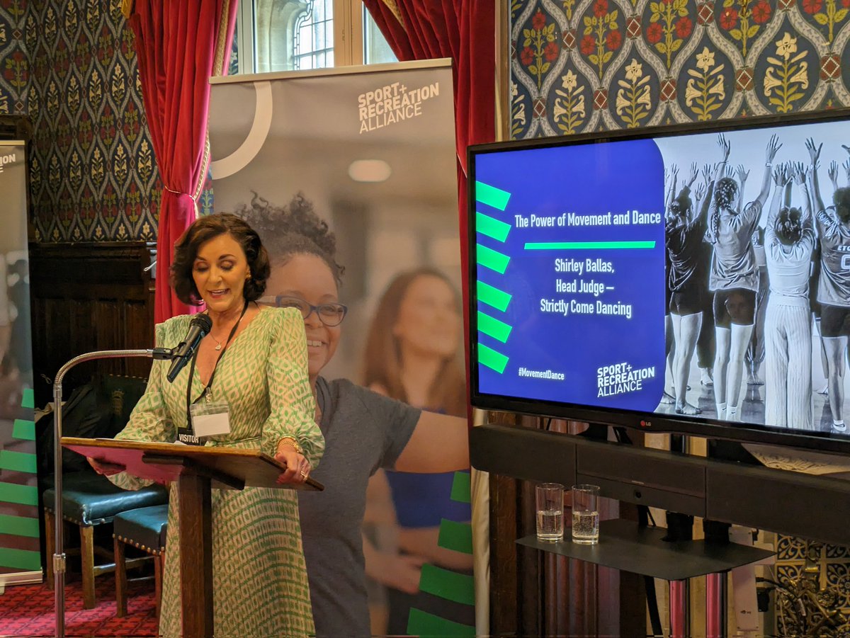 sportrectweets's tweet photo. A privilege to hear from @bbcstrictly Head Judge, @ShirleyBallas, and professional dancer @mariusiepure on the transformative power of #MovementDance 🙌 https://t.co/wwB4qgb3PO