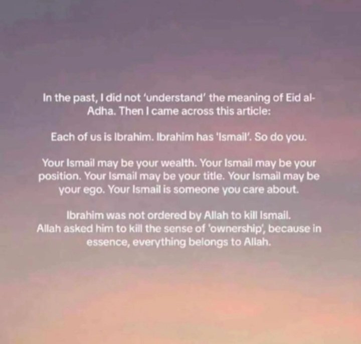 3eVtNRpQ4UkYQ0h's tweet photo. #EidAlAdha #عيد_الأضحى_المبارك #عيدكم_مبارك #عيد_اضحى_مبارك #IbrahimAS #Allah #AllahHuAkbar https://t.co/XOB5BQvI6q