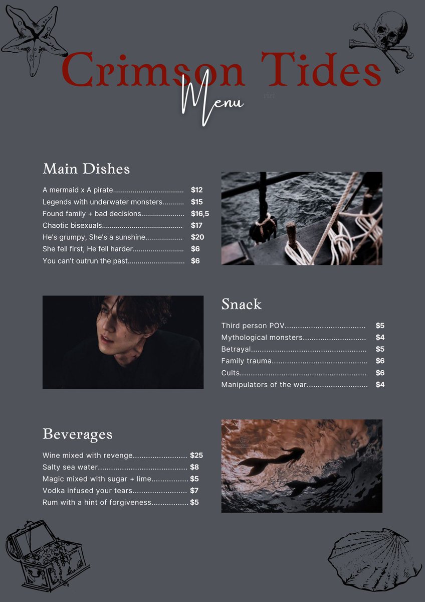 Ririswriting's tweet photo. Here's my #WIPMenu for Crimson Tides WIP<3 https://t.co/V9xVovZWQX