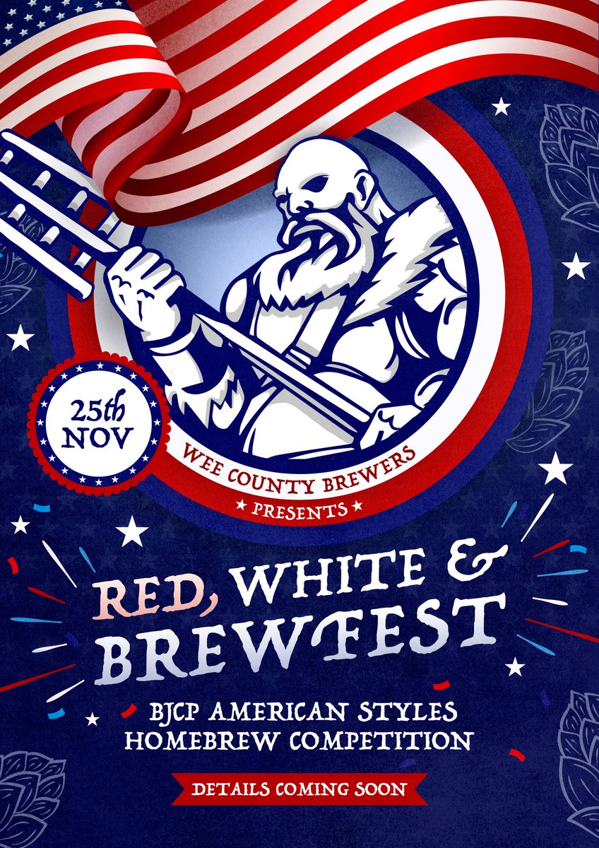 WeeCountyBrewer's tweet image. Announcing Wee County Brewers Red White and Brew Fest
 
Who: All welcome
What: All American BJCP Styles
When: November 25th, 2023
Where: Mo Chara, Dundalk
Why: Winning beer will be recreated by Mourne Mountains Brewery
 
More details and prize announcements to follow