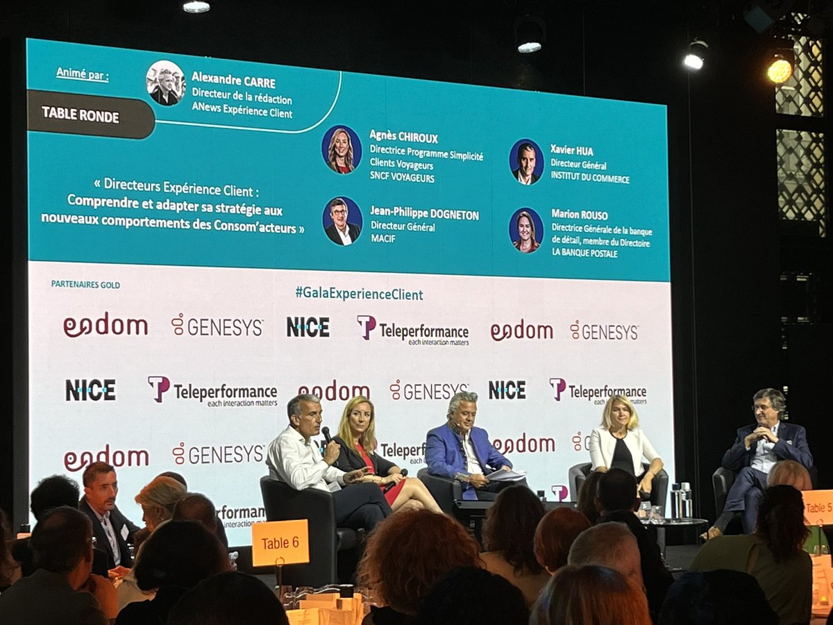 OdigoFr's tweet image. 🎤 Table ronde sur la thématique : « Directeurs #experience #client : comment adapter sa #stratégie aux nouveaux comportements des #consom’acteurs »

@Agora_Managers 

#GalaExperienceClient