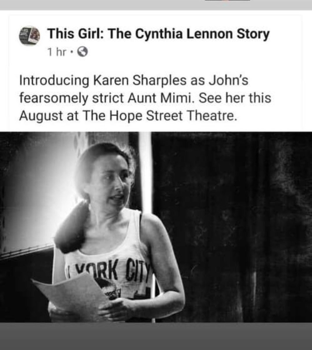Kagsy25's tweet image. Wow, back in 2019, Cynthia Lennon/ Beatles play
Got the honour of playing the formidable Aunt Mimi
Had a ball, met some friends for life
My 1st big play, 2nd on stage
The Beatles play of all things
Happy days 🎵😁👌❤️🫶
#actinglife