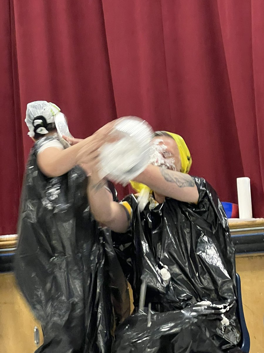 Got pied in the face! It’s been a great 2 years at @BuchananP_HWDSB looking forward to being at Lisgar full time next year! @HWDSB