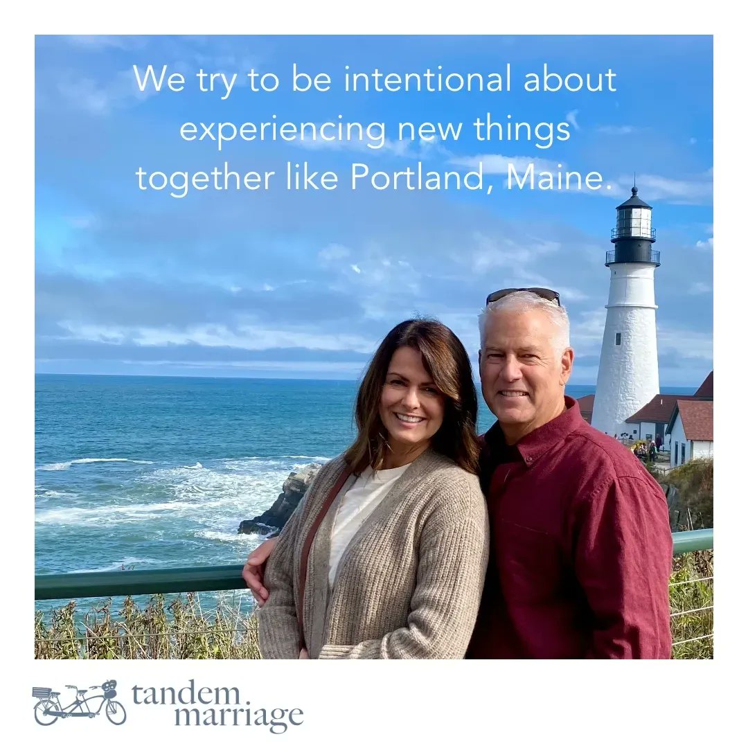 MARRIAGE SECRET #17
 
Be intentional to do new and fun things together. Yes, it may take some planning, but it will be worth it!
 
TandemMarriage.com/start
 
#MarriageGoals #TeamUs #thisisus #TandemMarriage