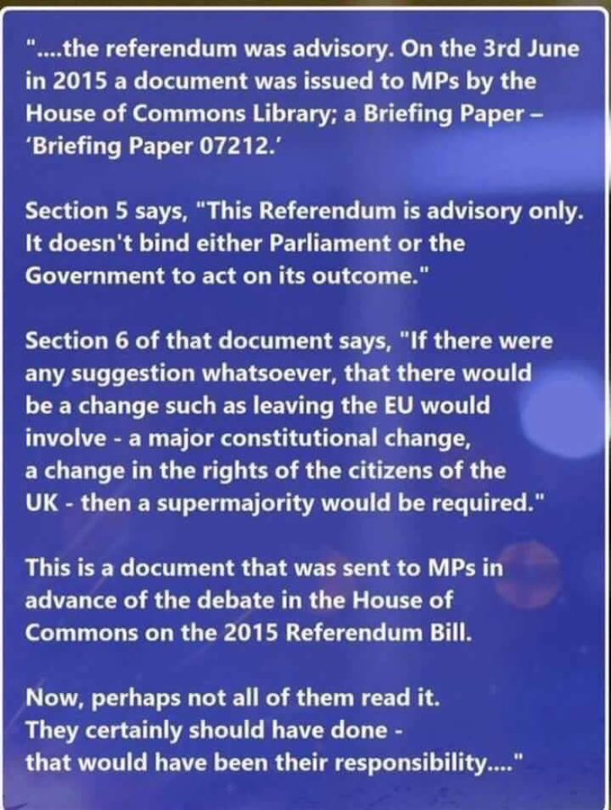 @LizWebsterSBF @SteveLawrence_ @TiceRichard Yes indeed Liz.
The brexitLiars used loopholes to push their BrexitDisaster through...👇