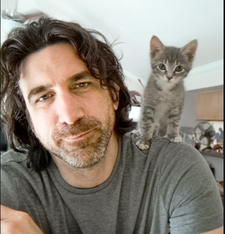 I'm simply learned that I'm going to have to type with his little potato on my shoulder.