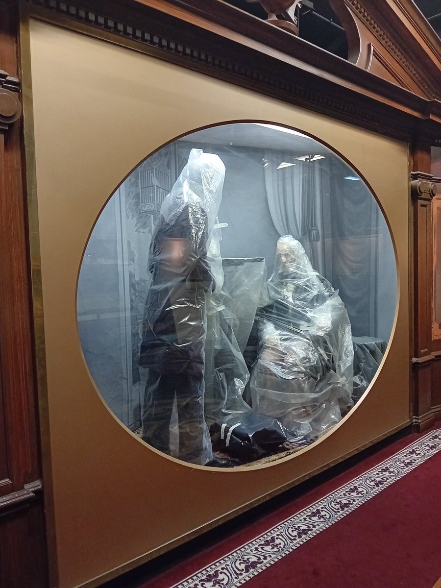 Spooky image of the week <a href="/MediaMuseum/">National Science and Media Museum</a> as we wrap up and deinstall the Kodak Gallery for our exciting redevelopment!! #galleries #DullMuseumSnaps