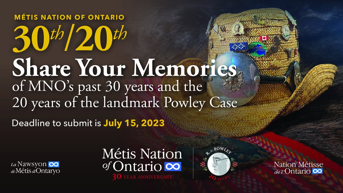 MetisNationON's tweet photo. #MNO citizens, we want to hear from you! How have you seen the MNO impact your community? What are your hopes and aspirations for the MNO as we embark on the next 30 years? To have your message shared in a Memory Book, visit: https://t.co/CjkmXVwXgZ https://t.co/T8DWM8G53G
