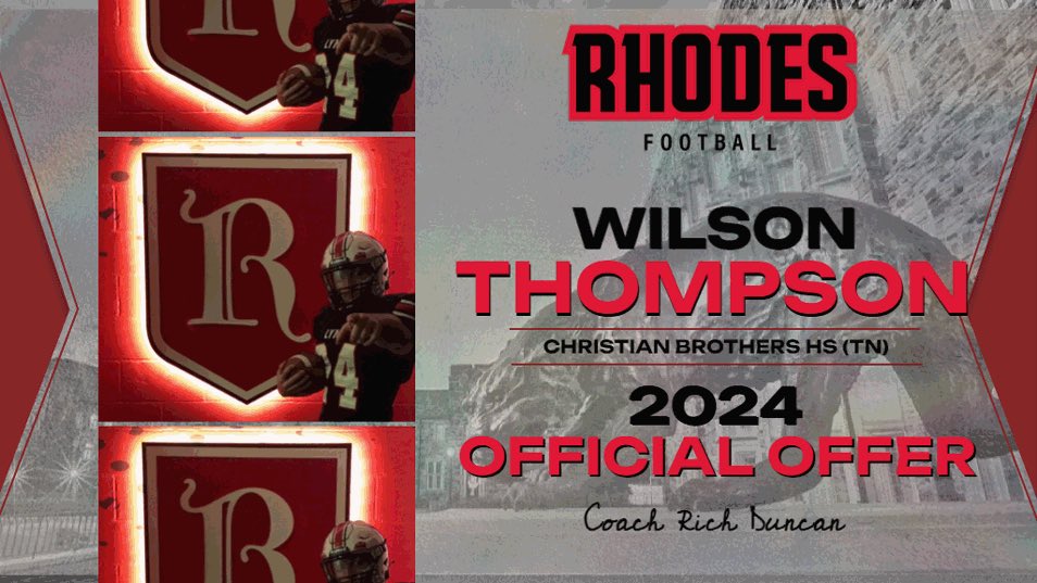 WillieT247's tweet photo. After a great talk with @coachrichduncan I am blessed to receive an offer from Rhodes College. 
@Coach_DiLella 

@ThomasMcDaniel4 @CoachCrawfordFB @coach_bigk @Coach_Sco @CBHS_Football @Ran4UT https://t.co/l2zI2HDShn
