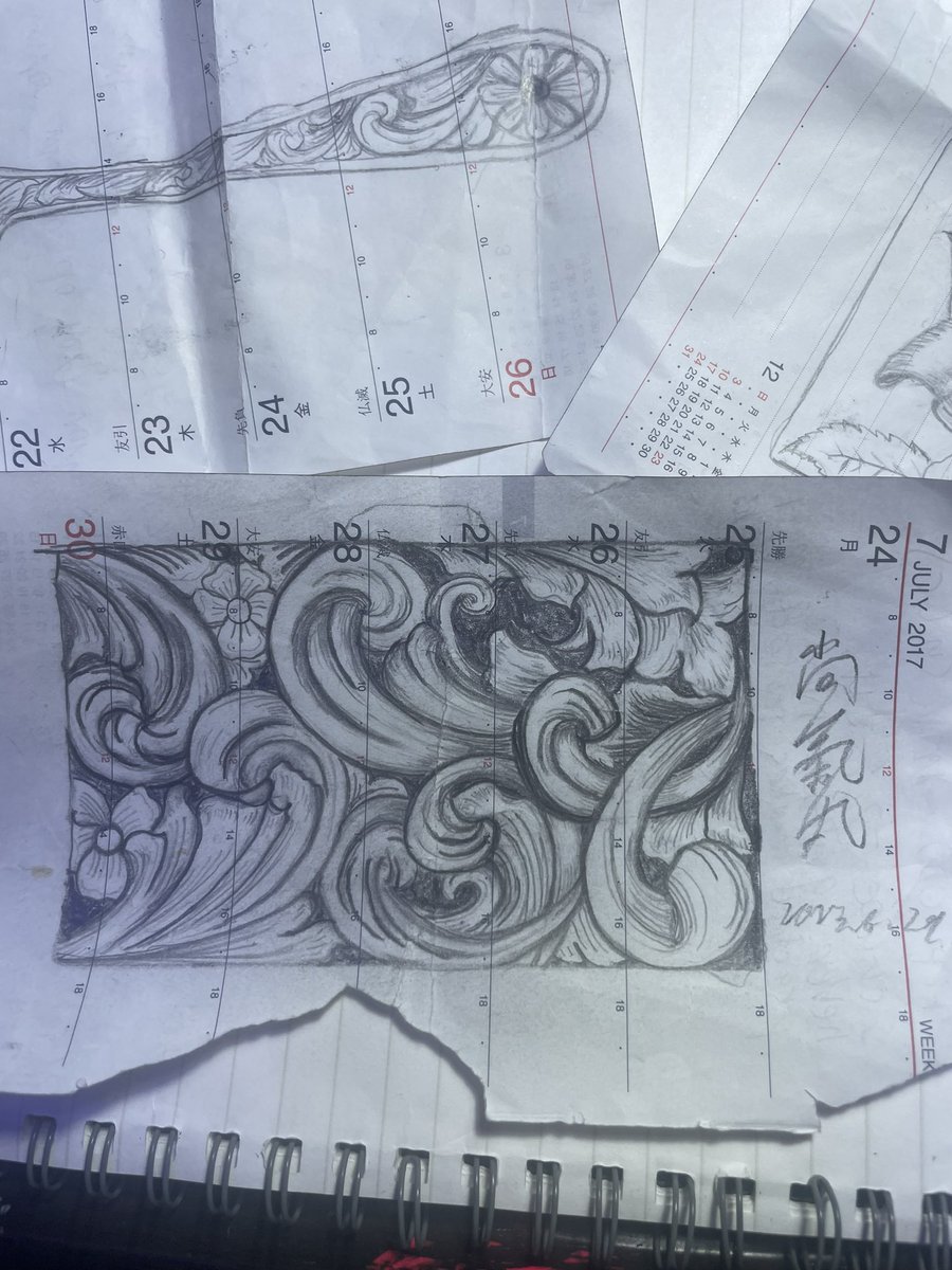 shokimal246's tweet image. #drawing #scrollwork #twitch