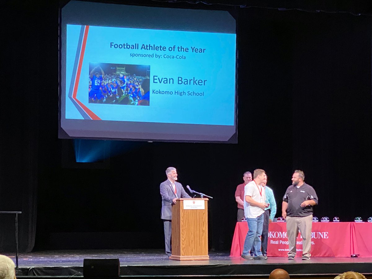 🚨🚨 WILDKAT WINNER 🚨🚨

QB1 Evan Barker named the Football Athlete of the Year at the 2023 @KokomoTribune Sports Awards. ❤️💙 #LegacyMatters

<a href="/Kats_Principal/">Principal Blessing</a> <a href="/KHS_AD/">Kokomo Athletics</a> <a href="/KMS_AD/">Kokomo Middle AD</a> <a href="/MemorialManiac_/">KHS Student Section</a> <a href="/BarstoolKokomo/">Barstool Kokomo</a> <a href="/NCCBarstools/">NCC BARSTOOLS</a> @SportsKT <a href="/KokomoSchools/">Kokomo Schools</a> <a href="/DrSargentKSC/">Dr. SargentKokomo</a> @indsportstalk