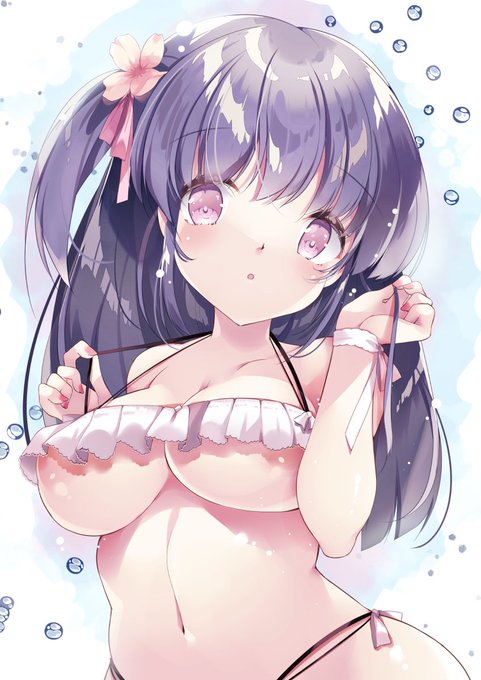 体温調節は大事…😌
 #暑いので水着絵で体温調節する 